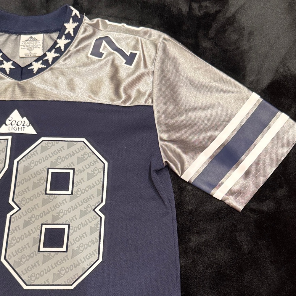 Men's Blue and Silver 78 Jersey - Picture 4 of 6